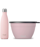 S'well Pink Topaz Bottle + Bowl Bundle