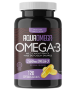 AquaOmega High DHA Omega-3 Fish Oil Softgels (en anglais)