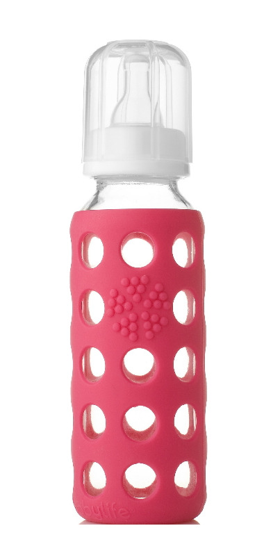 lifefactory glass baby bottle with silicone sleeve