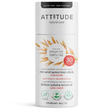 ATTITUDE Mineral Sunscreen Face Stick Unscented SPF 30