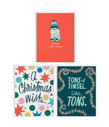 Assortiment de cartes de Noël Hallmark Favorite Bish, Smol-idays, Tinsel