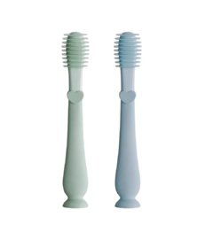 Baby Bliss Training Toothbrush 360 Sage & Dusty Teal