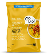 GoBIO ! Bouillon de poulet biologique en poudre à faible teneur en sodium