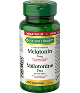 Nature's Bounty mélatonine 5 mg en gélules format économique