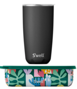 S'well Onyx Tumbler + Paper Cutouts Box Bundle