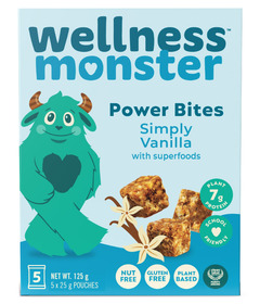 image of Wellness Monster Nut-Free Power Bites Simply Vanilla with sku:340074
