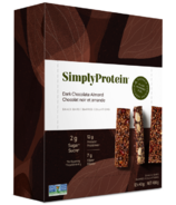 Barres protéinées à base de plantes Simply Protein, chocolat noir et amandes