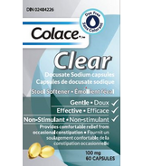 Colace Clear Docusate Sodium Stool Softener Capsules