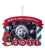 Hallmark Resin Photo Holder Baby's First Christmas Dated