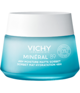 Gel Sorbet Mat Hydratant 48H Minéral 89 de Vichy sans Parfum