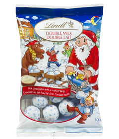 Lindt Holiday Magic Double Milk Chocolate Mini Balls Bag