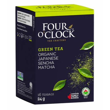 Buy Four O'Clock Organic Japanese Sencha Matcha Green Tea at Well.ca ...