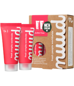 Nuud Microsilver Deodorant Cream Double Pack