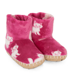 Hatley Fuzzy Fleece Slippers Little Kitties