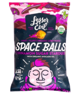 LesserEvil Organic Corn Puff Space Balls Cannelle Sucre Poussière d'étoiles 