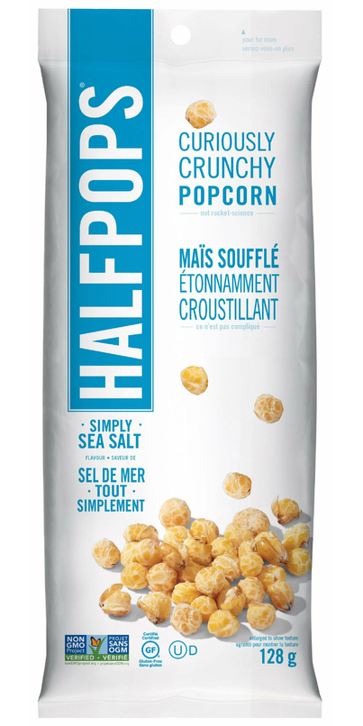 Halfpops popcorn on sale