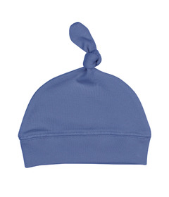 L'ovedbaby Organic Banded TopKnot Hat Slate
