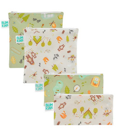 Bumkins Reusable Snack Bags Bundle Happy Campers