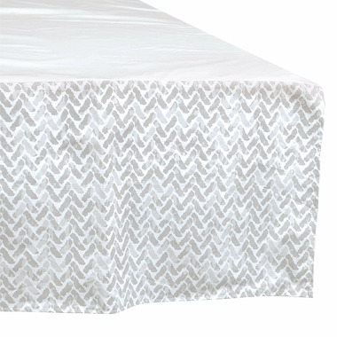 Buy Perlimpinpin Crib Bed Skirt Grey Chevron From Canada At Well