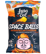 LesserEvil Organic Corn Puff Space Balls Interstellar Cheddar 