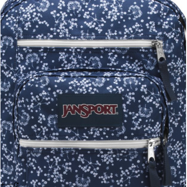 jansport big student backpack navy field floral