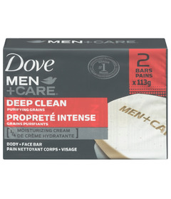 Dove Men +Care Deep Clean Purifying Grains Body & Face Bar