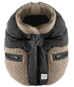 7AM Enfant Car Seat Cover Cocoon Applique Oatmeal