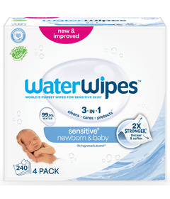 image of WaterWipes Sensitive+ Newborn & Baby Wipes Unscented & Hypoallergenic with sku:147032
