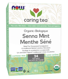 NOW Caring Tea Organic Senna Mint Tea