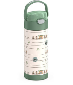 Thermos Stainless Steel FUNtainer Water Bottle with Straw The Mandalorian