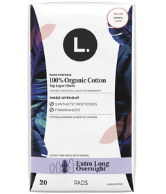 L. Ultra Thin Pads with Wings Extra Long Overnight