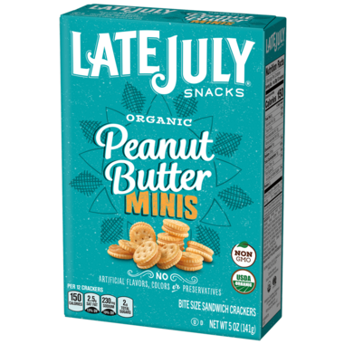Late July Organic Peanut Butter Mini Sandwich Crackers Late July Organic Peanut Butter Mini Sandwich Crackers