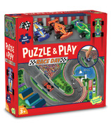 Peaceable Kingdom Puzzle and Play Race Day