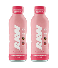 Raw Nutrition Ready To Drink Protein Shake Strawberry Bundle