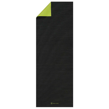 Gaiam Classic Reversible Yoga Mat Black & Citron Gaiam Classic Reversible Yoga Mat Black & Citron