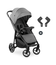 Hauck Shop N Care Stroller with Car Seat Adaptors Grey