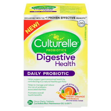 Culturelle Digestive Health Daily Probiotic Fresh Orange Chewables Culturelle Digestive Health Daily Probiotic Fresh Orange Chewables