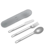 Bentgo Stainless Steel Travel Utensil Set Grey