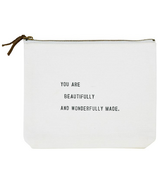 Bella Sleep + Spa Canvas Pouch You Are Beautifully & Wonderfully Made