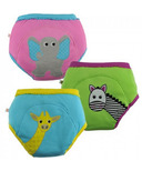 ZOOCCHINI Organic Cotton Potty Training Pants Set Girl Safari Friends