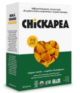 Chickapea Coquilles de pois chiches biologiques Pâtes