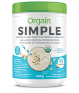 Orgain Simple Organic Plant Protein Powder Vanilla