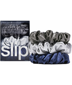 slip Pure Silk Large Scrunchies Midnight