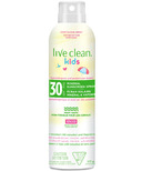 Live Clean Kids écran solaire minéral en vaporisateur FPS 30