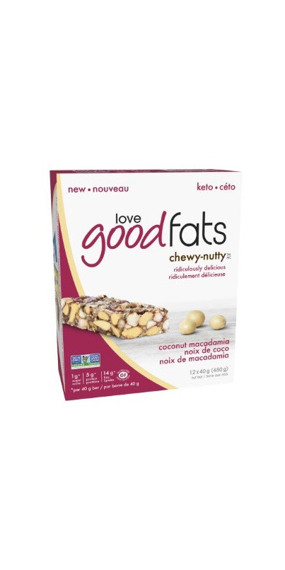 Buy Love Good Fats Coconut Macadamia Chewy Nutty Bar Case at Well.ca ...