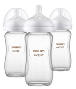 Biberon en verre naturel Philips AVENT avec tétine Natural Response