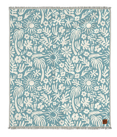 Slowtide Sunny Driftweave Blanket Dusty Blue