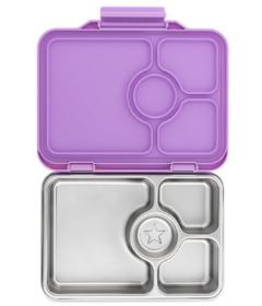 image of Yumbox Pret Stainless Steel 4 Compartment Bento Box Lavande Purple with sku:319265