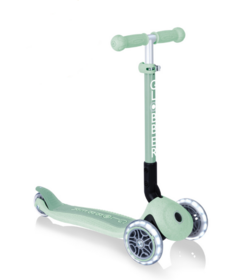 Globber Junior Foldable Lights Ecologic Scooter Pistachio