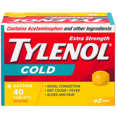 Tylenol Cold Extra Strength Daytime eZ Tabs Tylenol Cold Extra Strength Daytime eZ Tabs